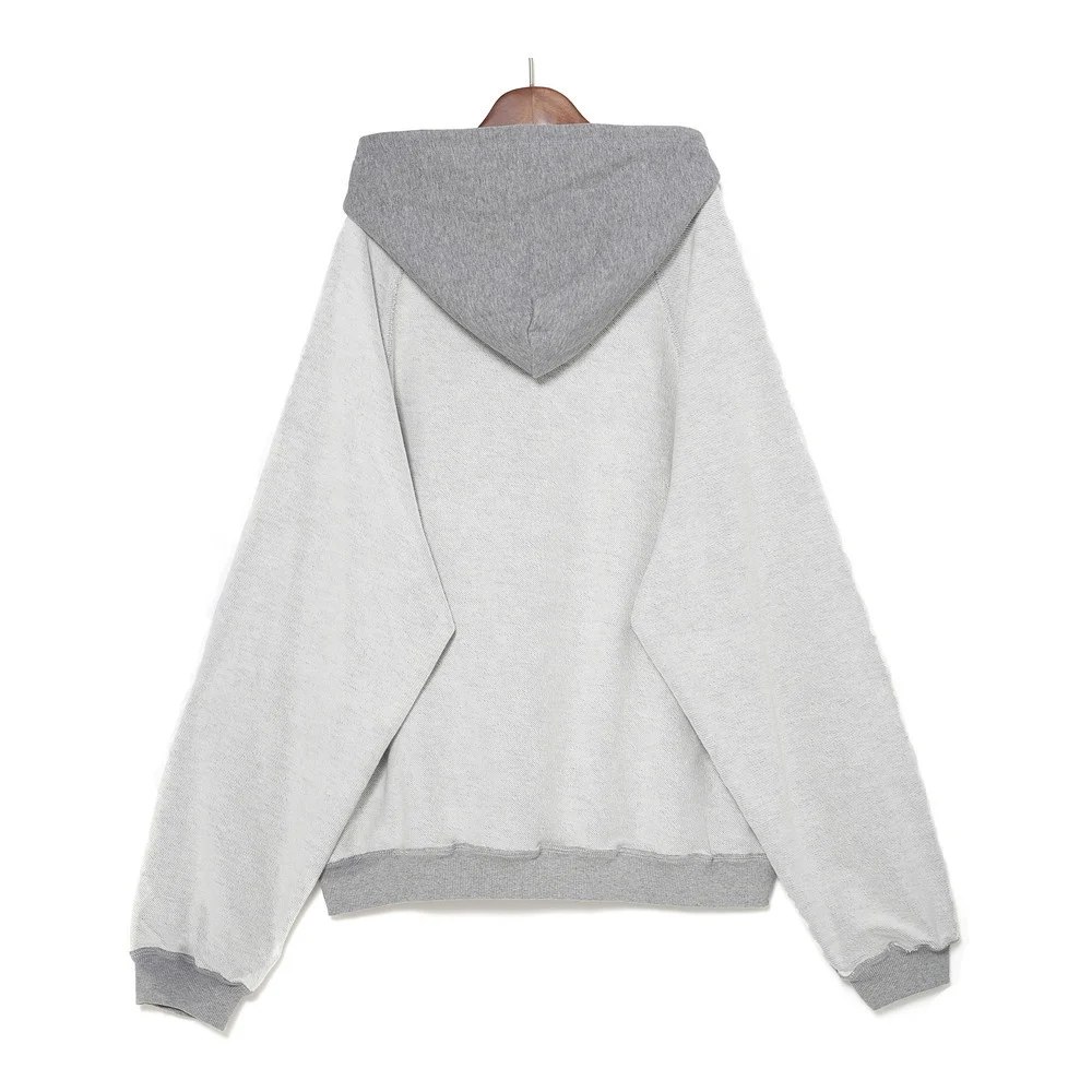 Fall Winter Fashion Contrast Hoodie Manufacturer Small Order Round Neck Custom Cotton French Terry Cotton Unisex Hoodie