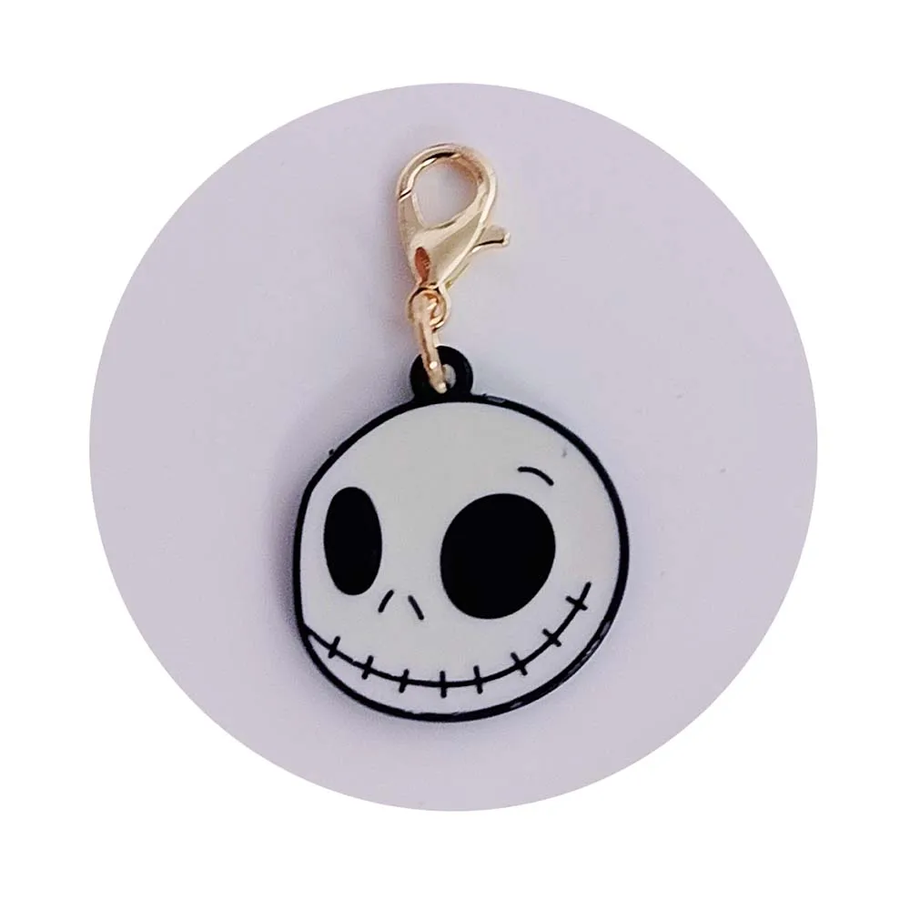 YiWu factory bulk small package 10pcs Halloween key chain 19*36 ghost pendant