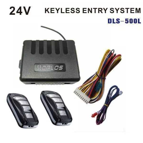 24v truck keyless entry system with remote central door lock and unlock car alarm