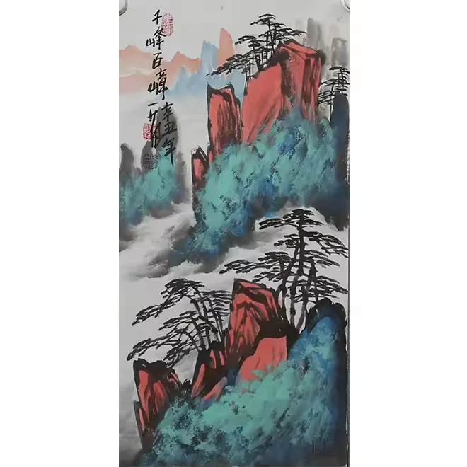 Chinese Zen style ink painting living room sofa decoration painting porch corridor background wall painting