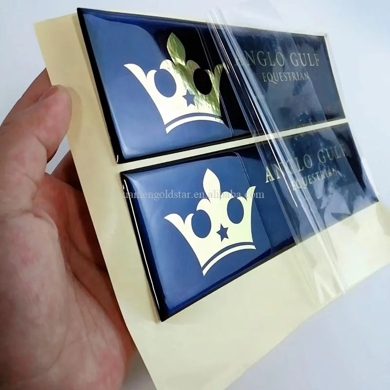 Customized oval epoxy stickers silver epoxy stickers custom epoxy stickers with logo