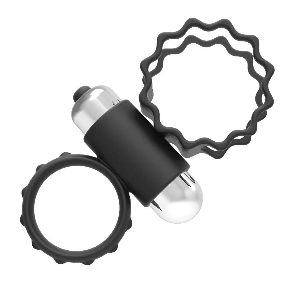 Penis Cock Ring Vibrating Silicone Rubber Male Products Strong Vibration Delay Ejaculation Cock Ring Adult Sex Toy For Men