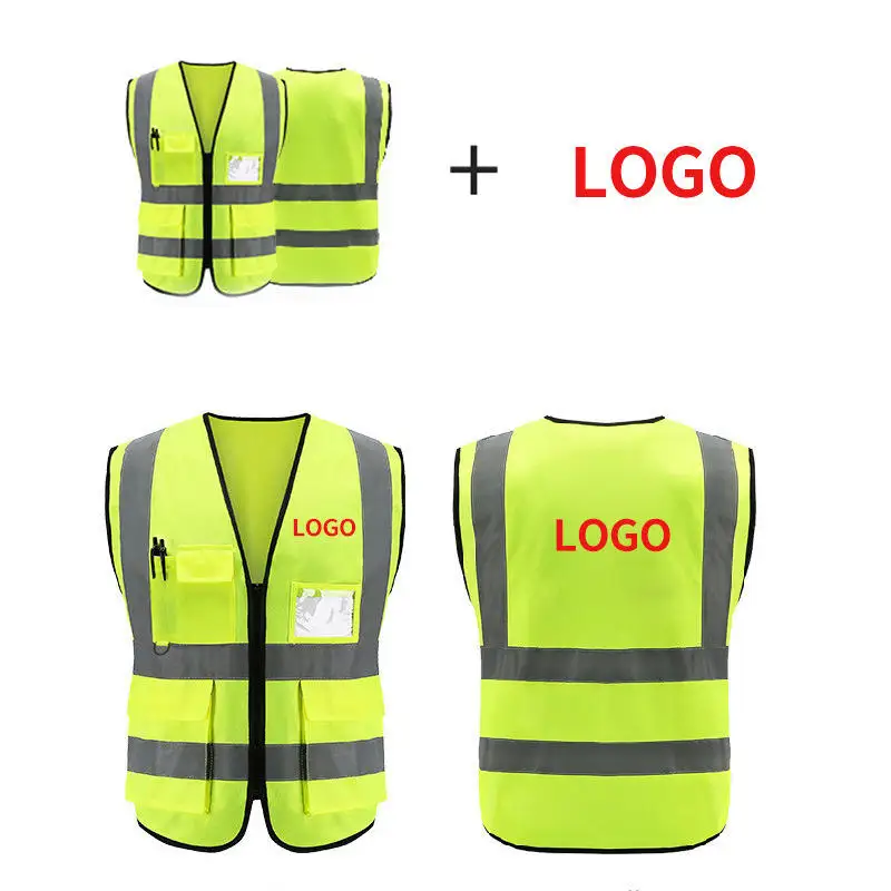 High Visibility Security Motorcycle Reflective Safety Vest Safe Working Clothes Sanitation Workers Clothes For Road Construction