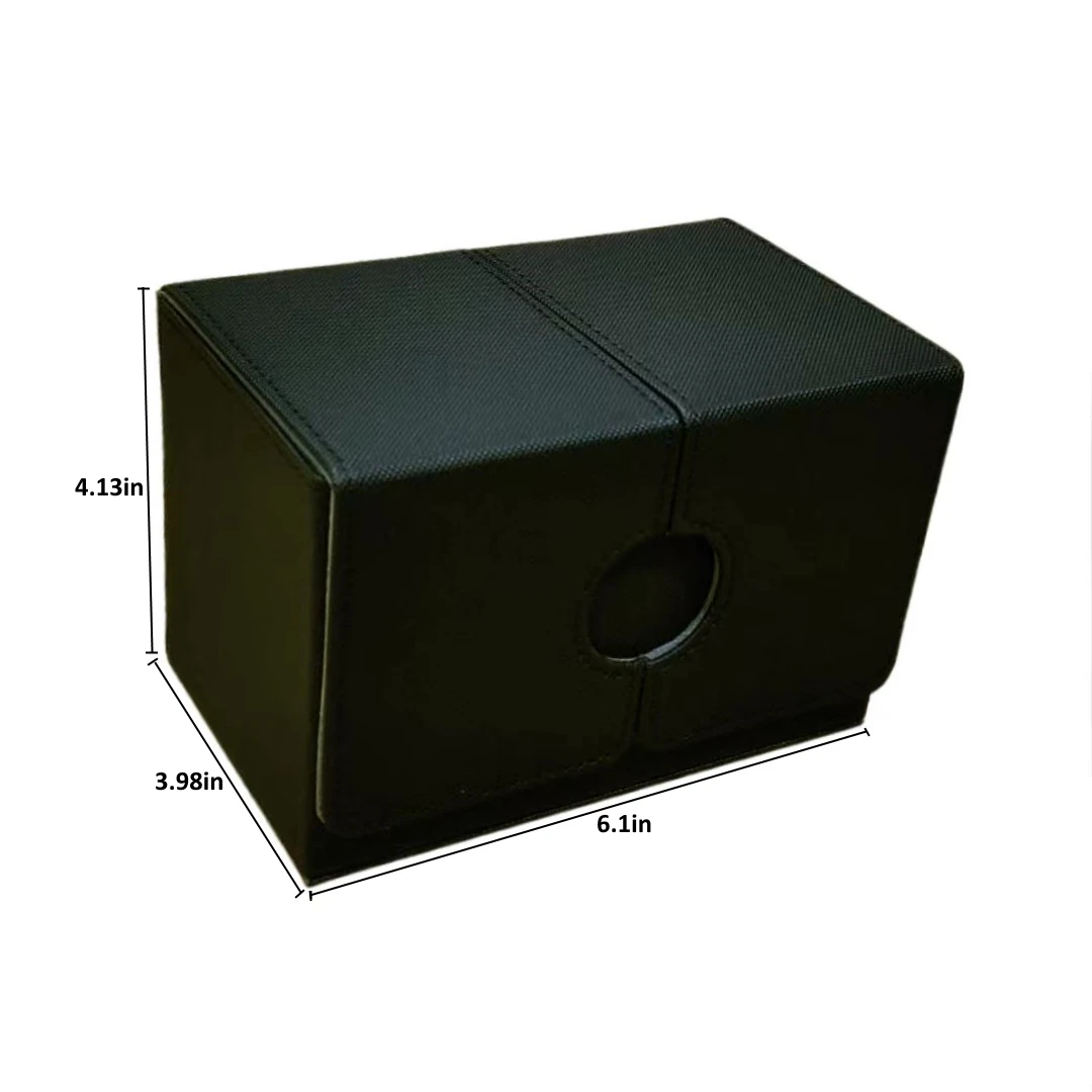 Double Sleeves 3 Compartments Wholesale large capacity card game deck Storage box for Trading Commander Sport PSA Mtg