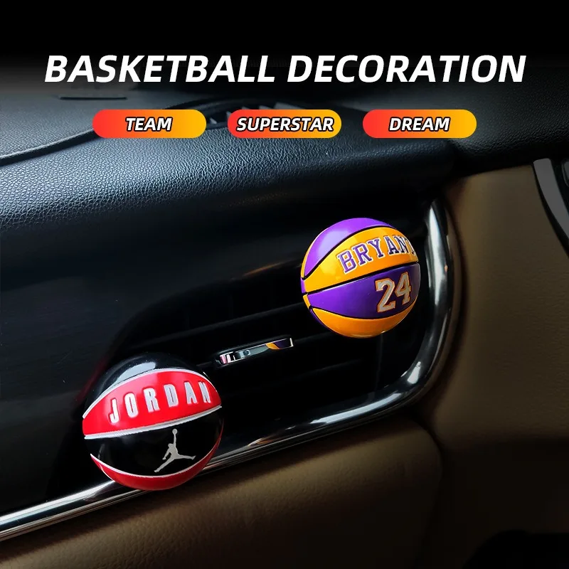 Hot Selling New Promotion Basketball Mode Diffuser Clip Car Air Freshener With Car Air Outlet Fragrance