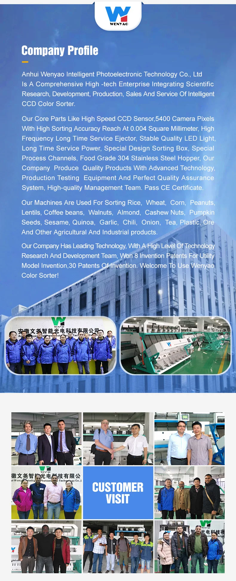 Intelligent real-time Image Double Side CCD Camera Grain And Pulses Processing Machine Colour Sorter Multi-function