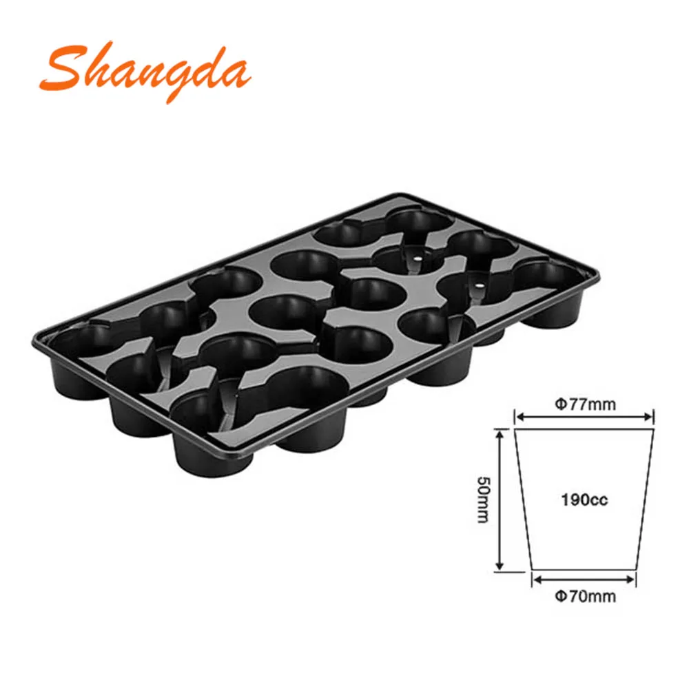 Wholesale PS Durable Vegetable Or Flower Growing 18 Cells Plastic Plants Pot Tray