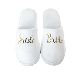 Custom Logo Wedding Disposable Luxury Coral Fleece Slippers For Hotel Guests Slipper Bridesmaids Slipper Wedding