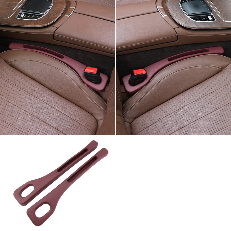 Universal Elastic Leather Grain Console Car Seat Gap Filler Custom Model Cover for Auto Accessories Interior Decor