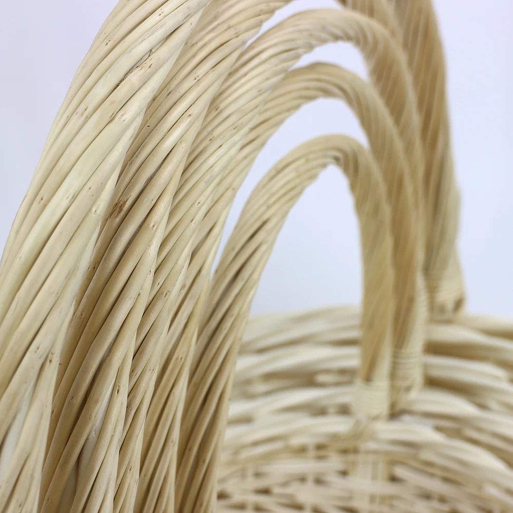 cheap white bulk large size wicker basket for flower and gift