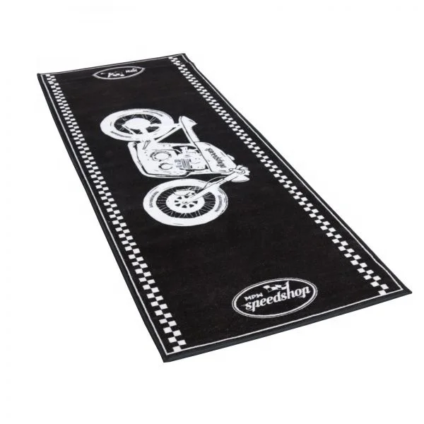 Custom Printed Door Mat Rubber Motorcycle Pit Bicycle Garage Parking Mat Display Carpet