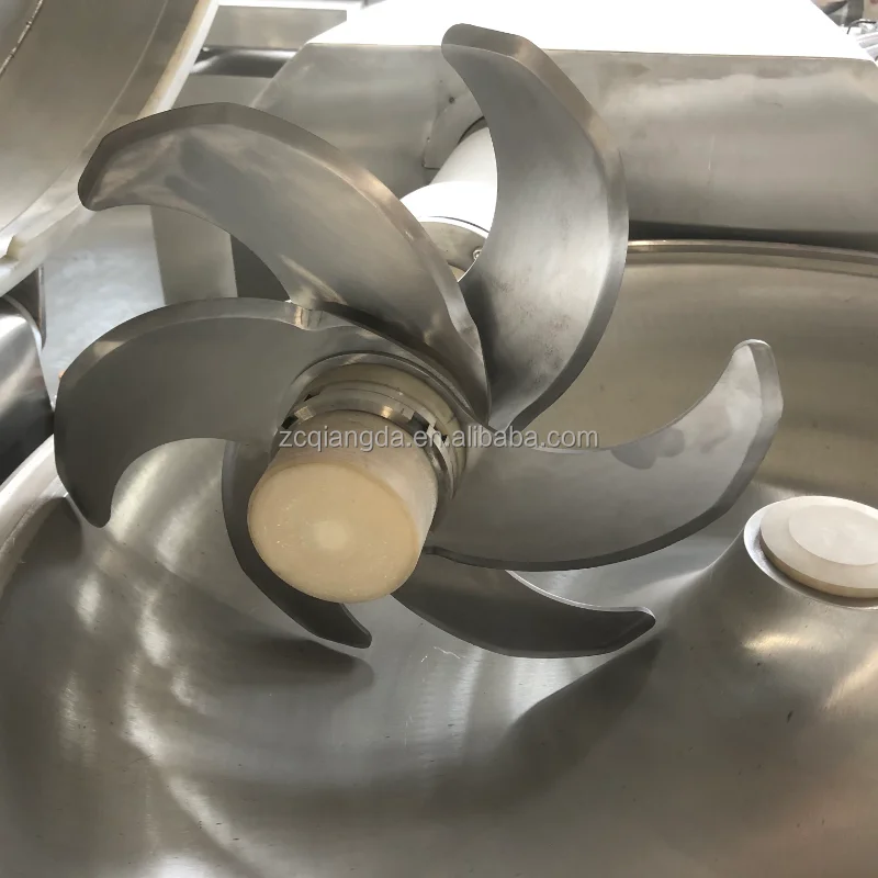 Qiangda make sausage production  rapidly chopping meat bowl cutter mixer meat bowl cutter chopper machine meat bowl cutter