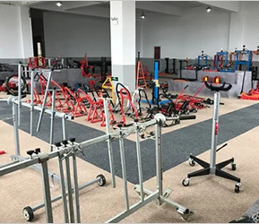 Double pump air pneumatic hydraulic 10 ton shop press with gauge