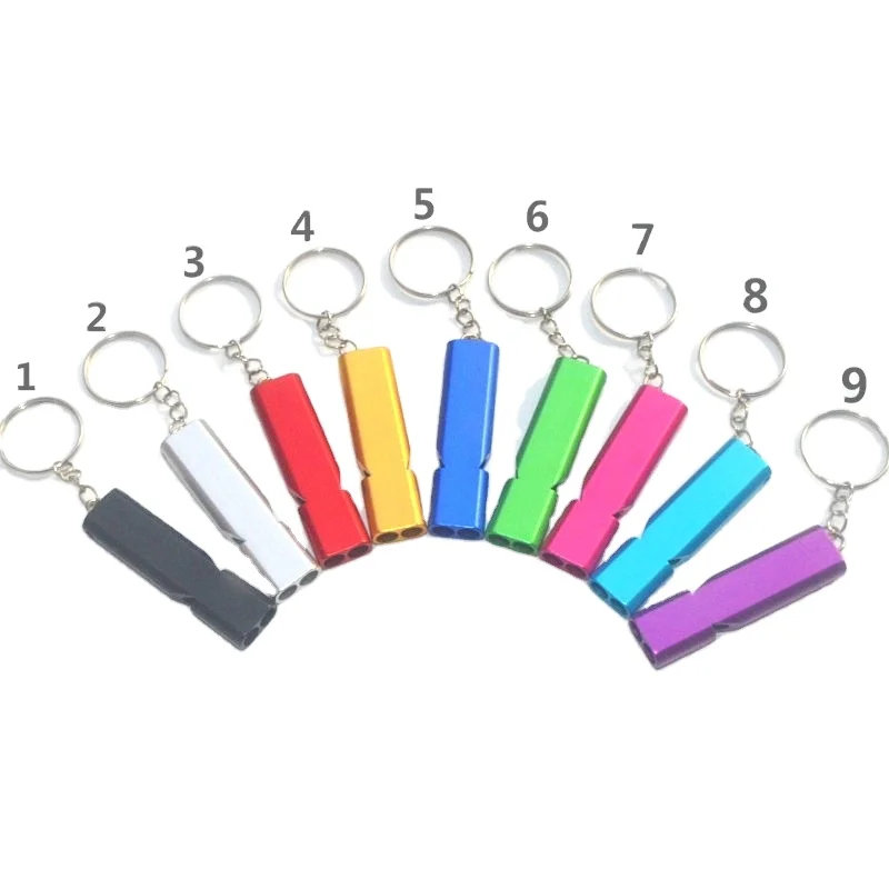 2022 hot selling Lifeguard Whistle Anti-wolf Alarm Whistle Self Defense Whistle Keychain for Girls