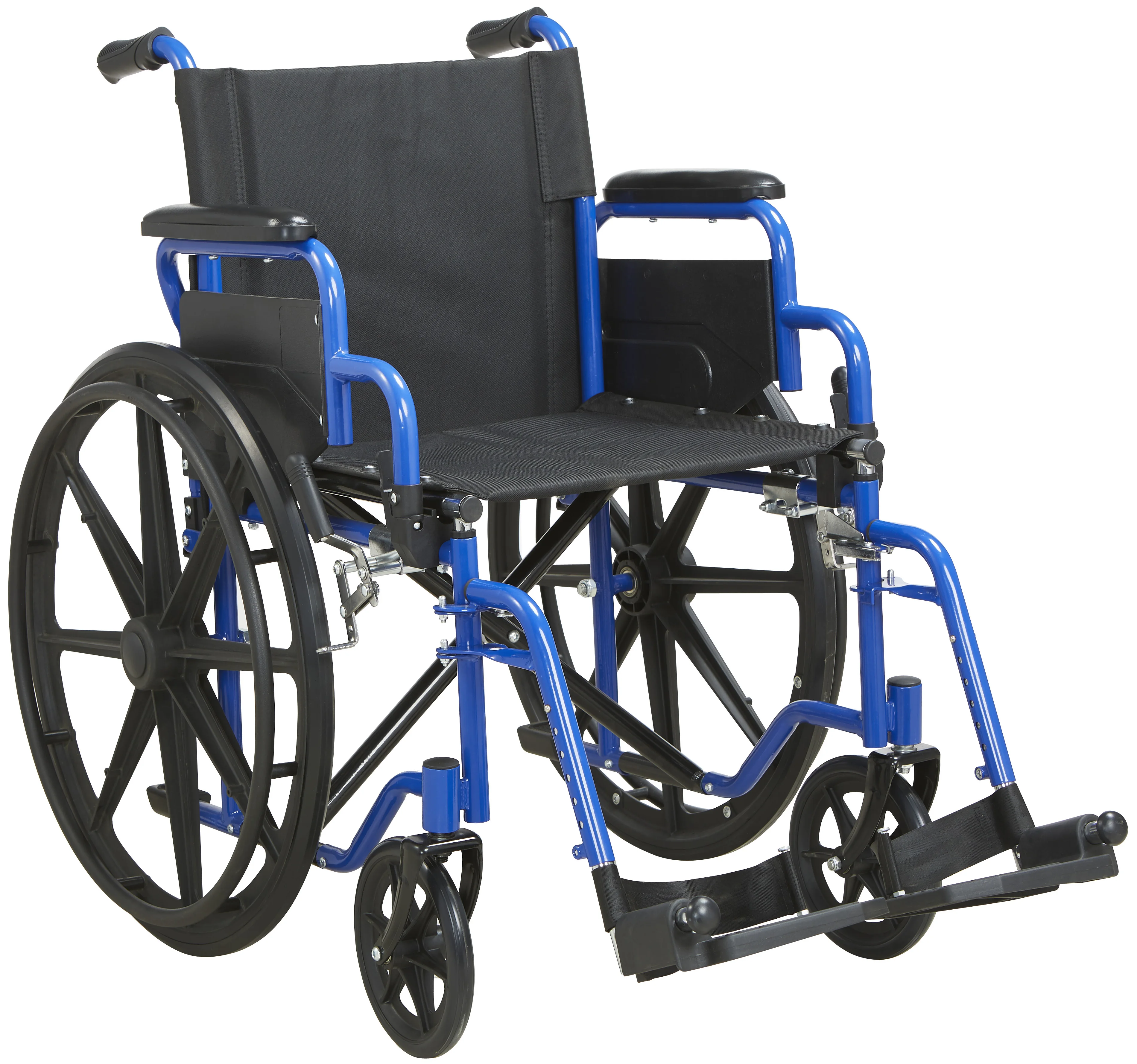 8 Front wheel 24 rear wheel with IV pole detached footrest flip up armrest steel wheelchair for elderly steel wheelchair