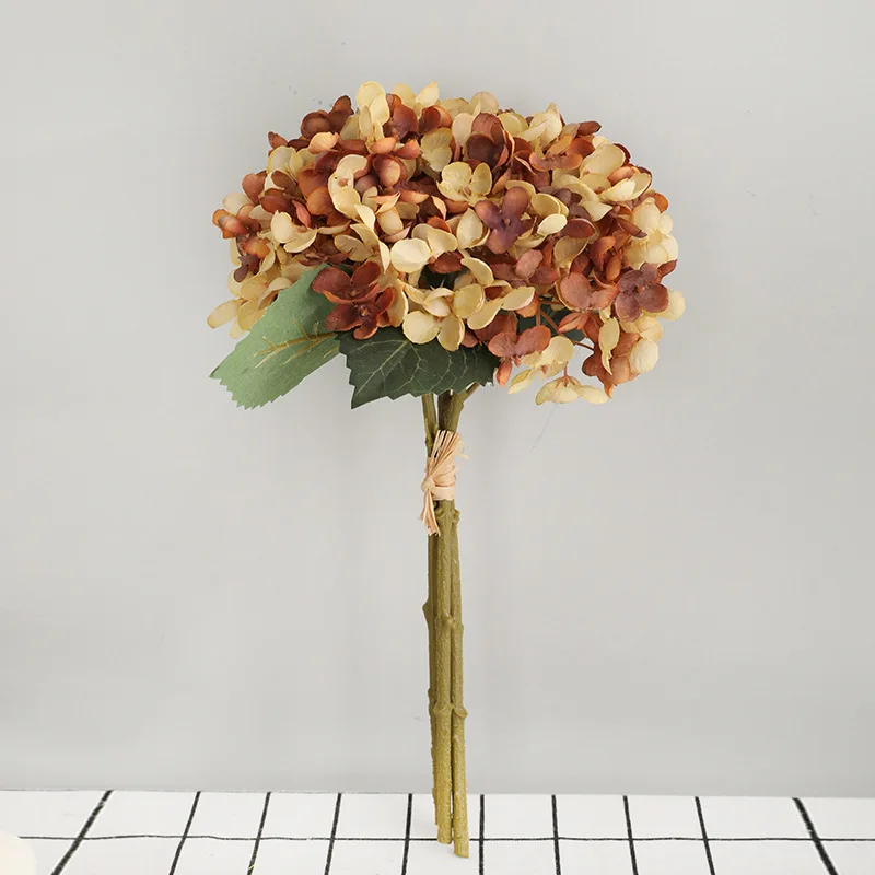 Оптовая продажа, хит продаж 2021, украшение в помещении, ретро, Hydreangea, шелк, искусственные цветы, свадебные гортензии