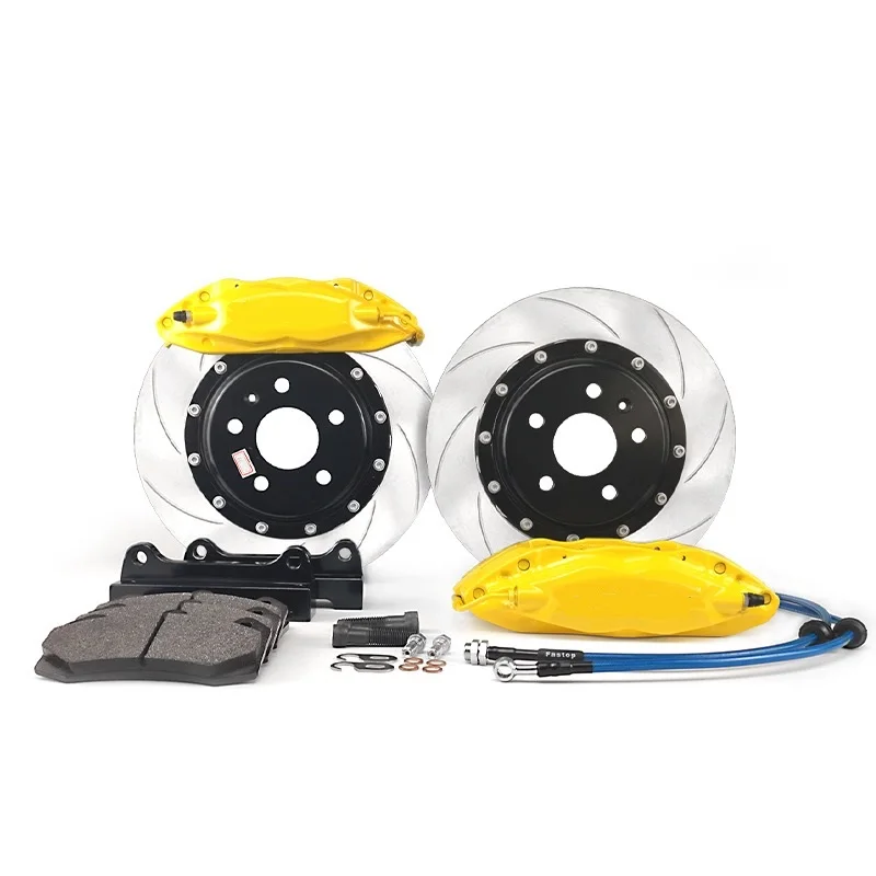 Jekit car high quality 4 pot Tesla caliper with 362x32 fit for Toyota previa front rim 19