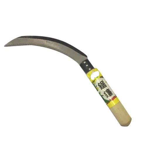 Africa Market 7.5 Inch Wood Hand Farming Glass Garden Sickle