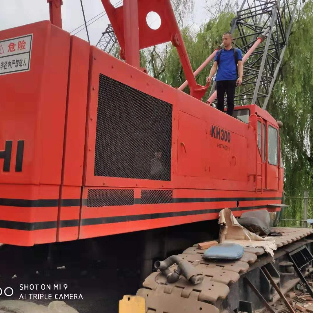 Used/Second hand  crawler cranes used HIT ACHI KH300 KH300-3 HIT CHI300 80 TON 80TON crane