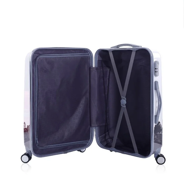 Лидер продаж 2020, красочный пластиковый комплект из 3 чемоданов для багажа