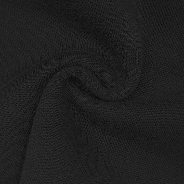 New Fashion Solid CVC Sweatshirt Fleece Fabric, Soft 67% Cotton 33% Polyester Material Fleece Fabric For Hoodies/