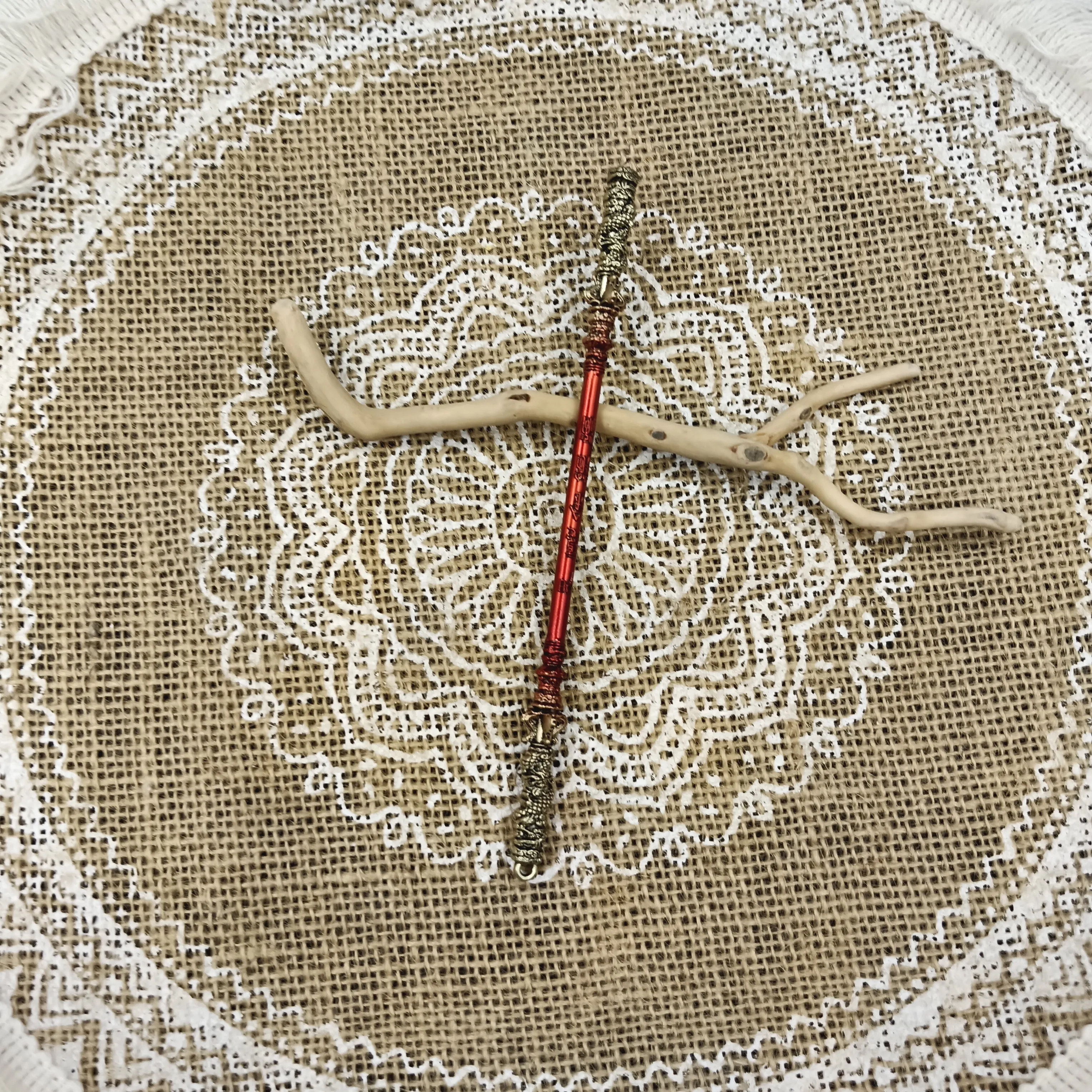 Custom color popular explosive game Hot Game Black Myth Wukong toy hornMetal craft Weapon sun wukong costume magic wand 15cm