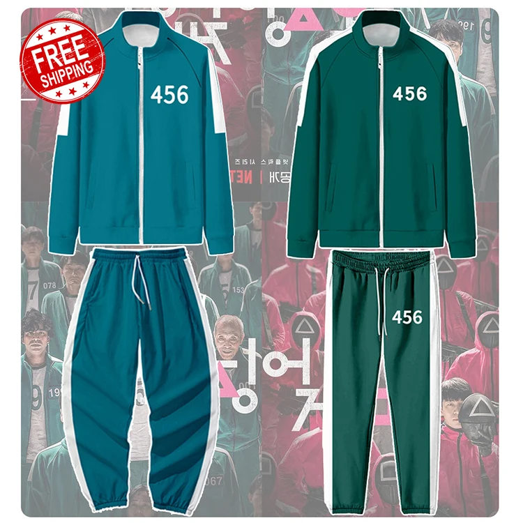 Hot Sale New Design unisex squid game cosplay sportswear squid game jumpsuit costume