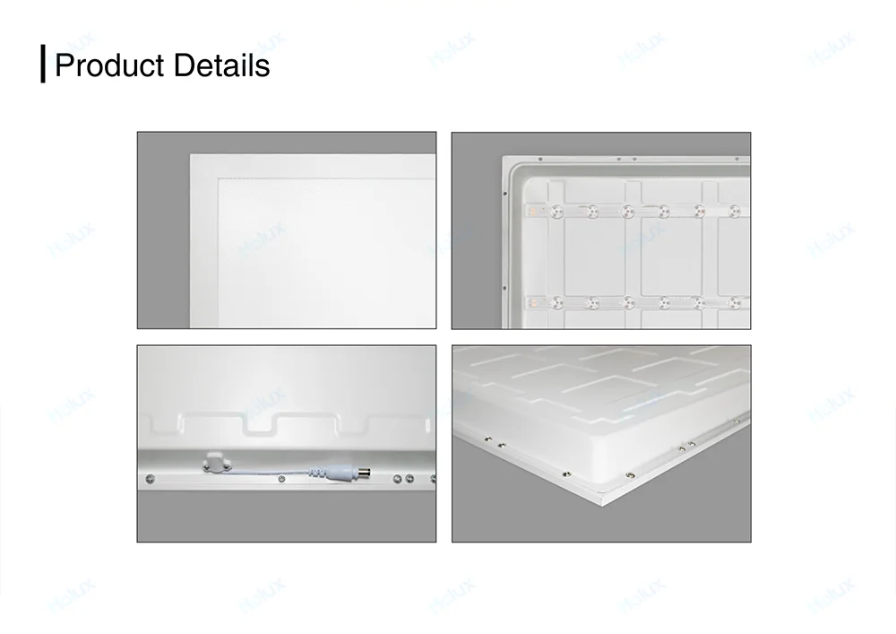 Modern Office Aluminum Enec Ce Cb 620x620 60x60 40w Square Led Backlit Commercial Lighting Panel