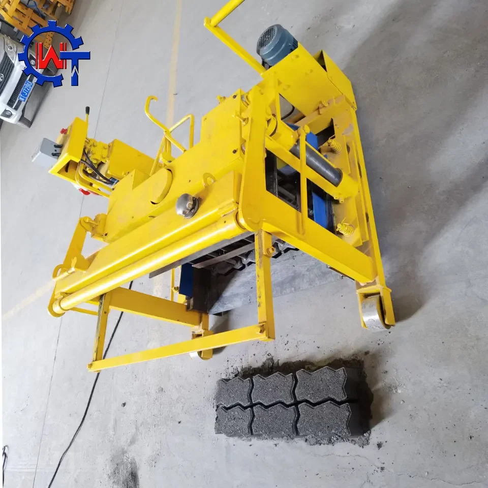 QT40-3A mobile egg laying paving fly ash concrete cement moulding manual hollow block Making Machine price