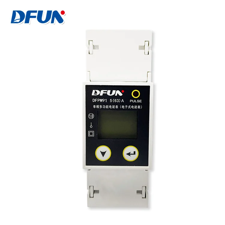 DFUN DFPM91 Modbus DIN-рейка с RS485 однофазный умный электронный счетчик