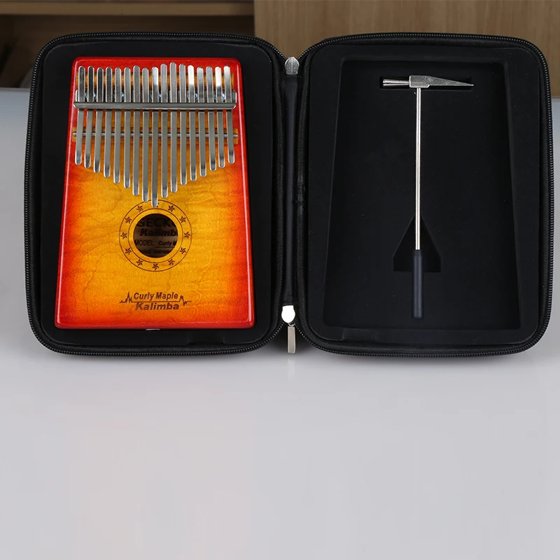 GECKO K21MR Thumb Piano for Kids 21 Keys C Tone Red Kalimba Okoume Wood Low Price Great for Beginners-Wholesale