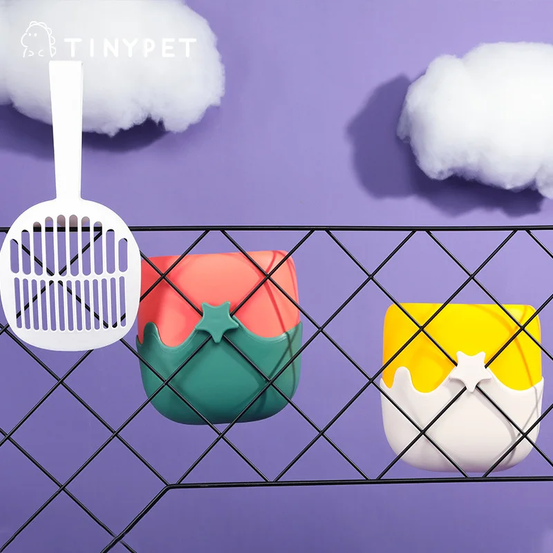 Cat litter shovel ice cream shape feces shoveling kit cat toilet pet cleaning supplies