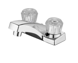 Modern plastic chrome  basin faucet with hot and cold mixer