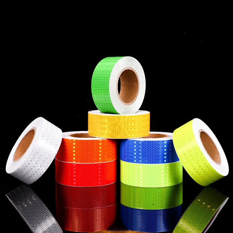 
Reflective Tape Waterproof High Visibility Industrial Marking Tape Heavy Duty Hazard Caution Warning Safety 
