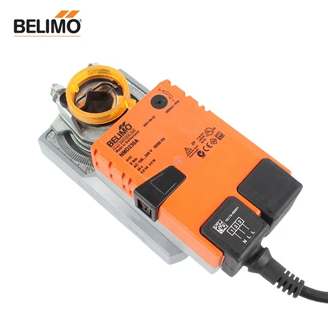 BELIMO 8Nm AC100-240V NMD230A in stock Damper actuator 8 Nm  Control Open/close 3-point  20 s swiss orignal CE HVAC system IP54