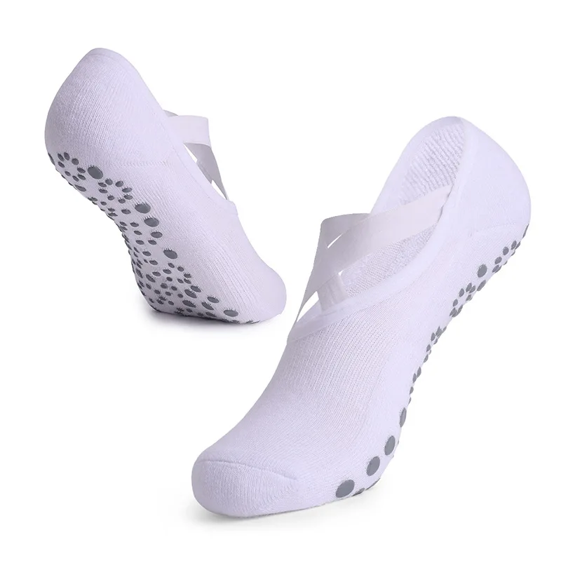 Women Custom Non-Slip Grip Yoga Pilates Socks With Straps