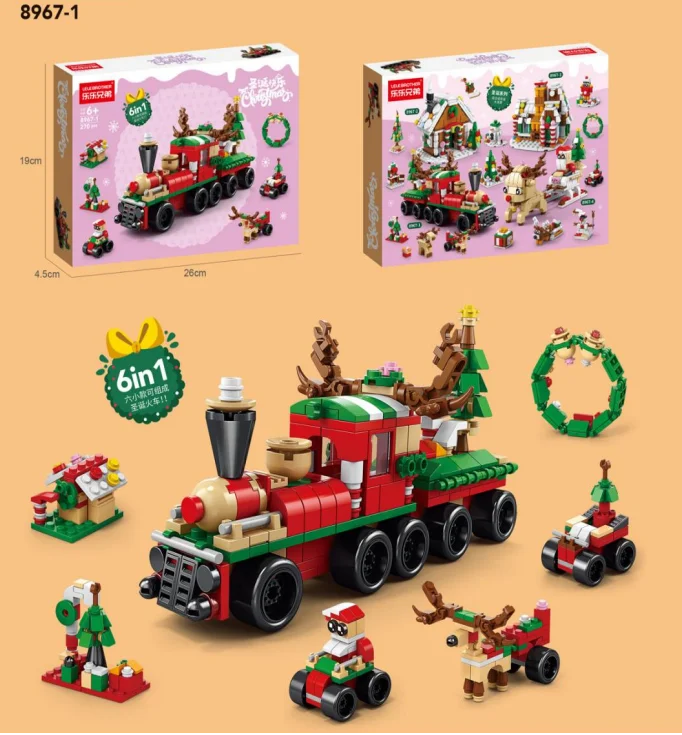 2024 Hot Selling Christmas Decoration Mould King Village Diy Toy Set Christmas Building Blocks Set Toys