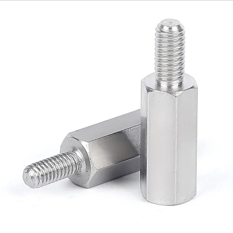 Brass M2 Motherboard PCB Male-female Standoff Spacers Round Knurled Male Female Threaded Standoff