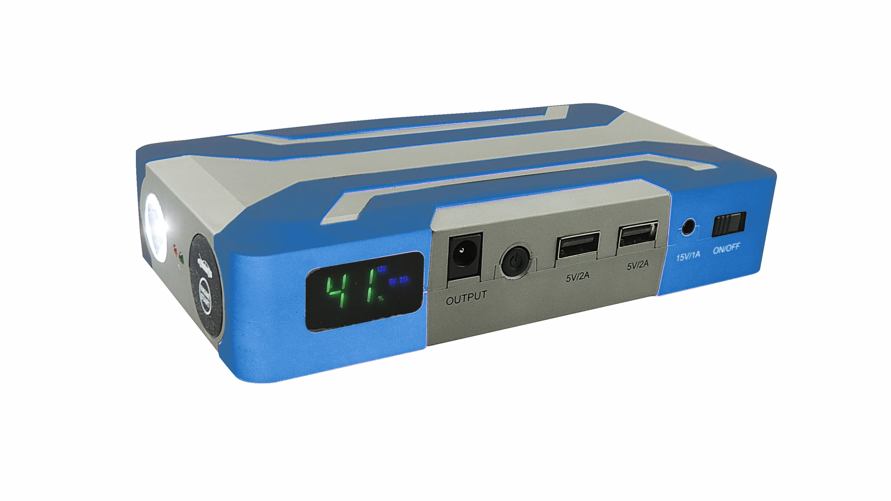 15000mah Portable Car Jump Starter Power Bank For 6.0l Diesel Vehicles With Lcd & Magnet Jump Starter