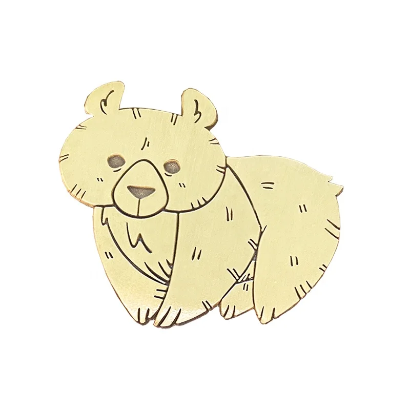 Custom brown animal raccoon Lapel Pin Wholesale Manufacturer Antique Imitation Crafts Die cast soft enamel Badge For Friend Gift