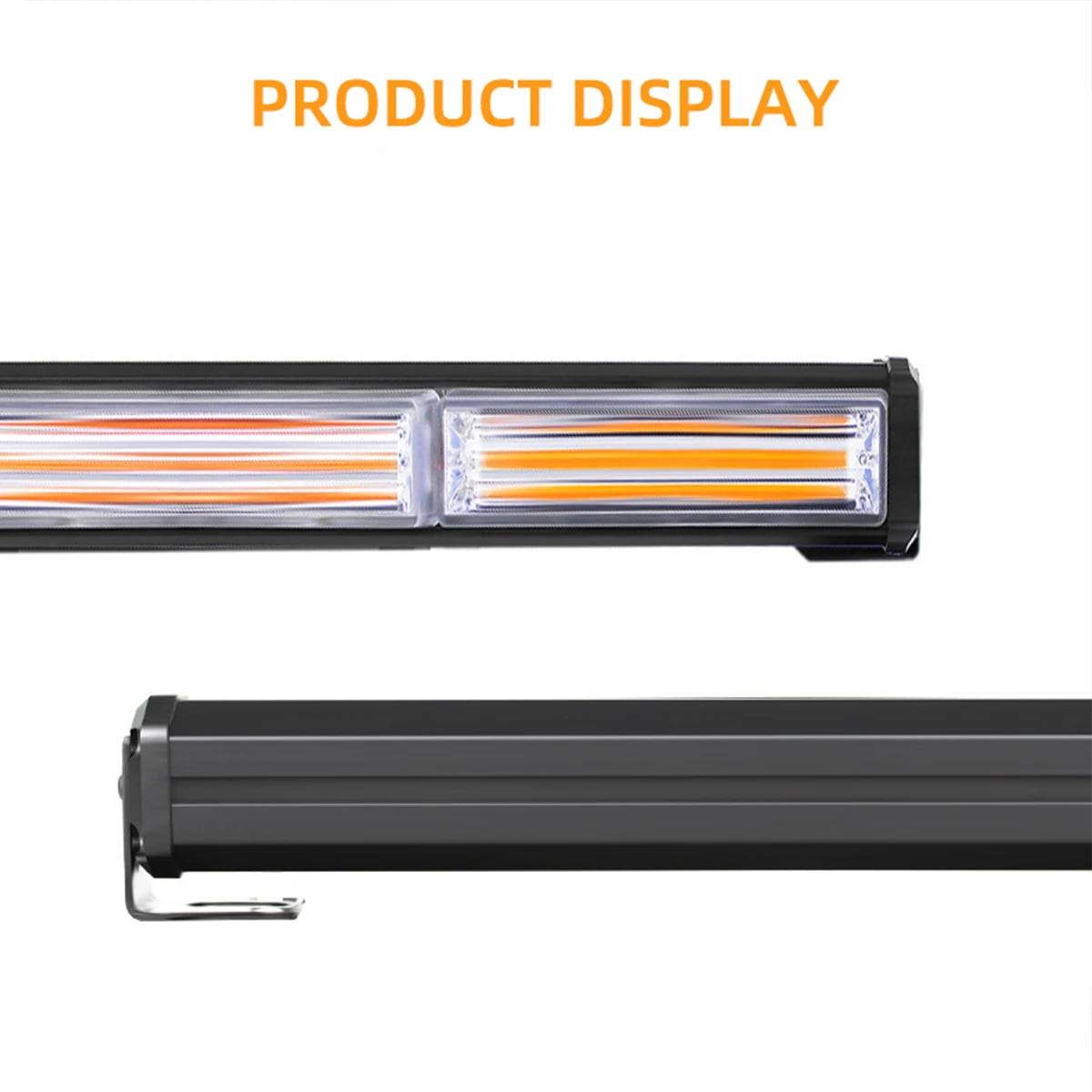 Double Color COB LED Strobe Light Flashing Modes Magnet Base Car Traffic Emergency Light Bar Hazard Warning Flash Lamp White