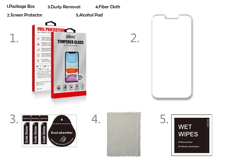 For iPhone 14 14 Pro 14 Pro max Tempered Glass Screen Protector 9H 2.5D 0.33mm Transparent Bubble Free Screen Protector Film