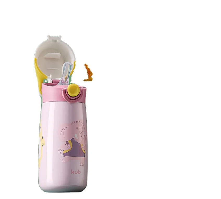 2022 Cute  Animal Children thermal bottle thermos vacuum flask  Insulated baby thermo bottle Hot Water for school