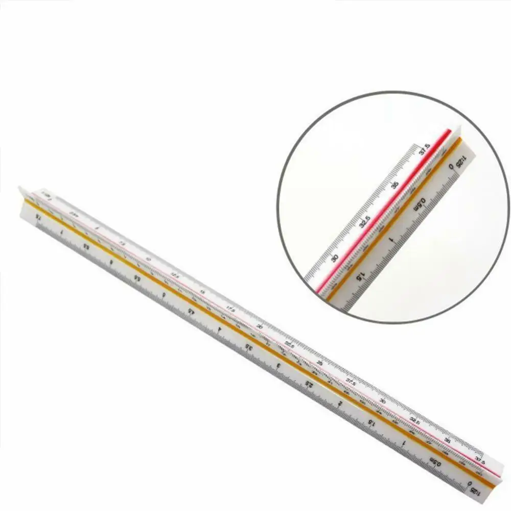 LULAND 30 см архитектурные инженеры лучшие Треугольные алюминиевые треугольные Металлические Линейки