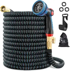 Expandable Hose Expandable Garden Hose Expanding 100FT Magic Pipe Water with Spray Gun 30 Meters Hose Set