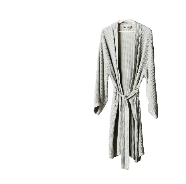 100% Bamboo Waffle Bathrobe Comfortable  Unisex Pajamas for Relaxation and Sleep