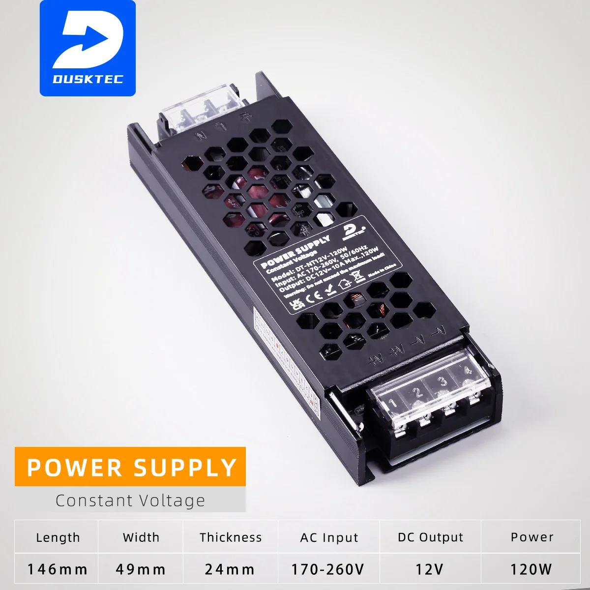 High Quality Ultra Slim 12V 24V LED Power Supply 60W Multiple Port LED Driver for Cabinet Mirror Smart Home Lighting