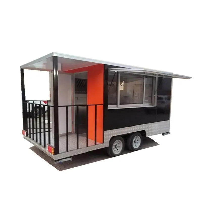 Mobile kitchen ice cream food truck food kiosk ice cream used truck mobile cart food traielr for sale