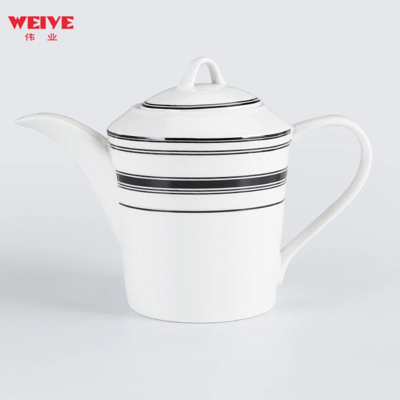 WEIYE 1050 мл настраиваемый логотип Ретро стиль фарфоровый кофейник для кофе и