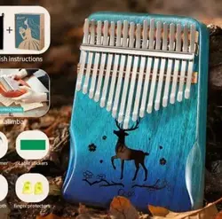 Factory Custom Kalimba Thumb Piano Wood Kalimba 17 key Kalimba cheap price custom beginning musical sapele instrument